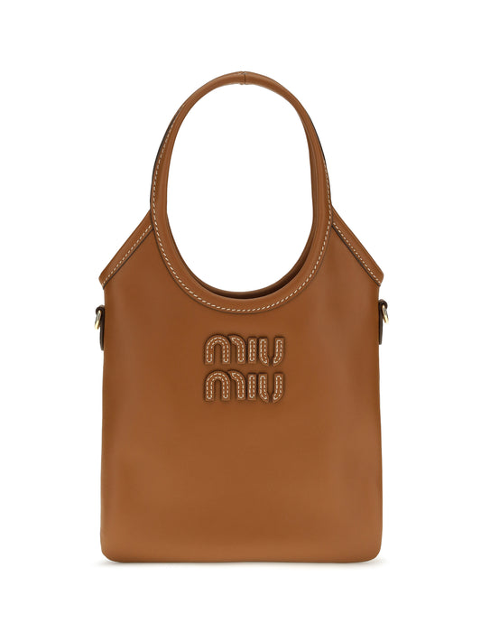 Miu Miu Ivy Handbag - Cognac
