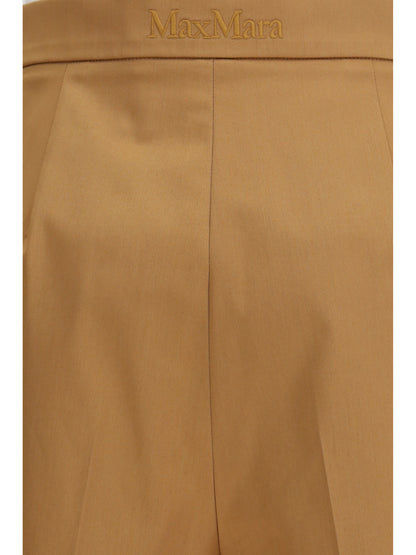MAX MARA Stretch cotton satin Shorts