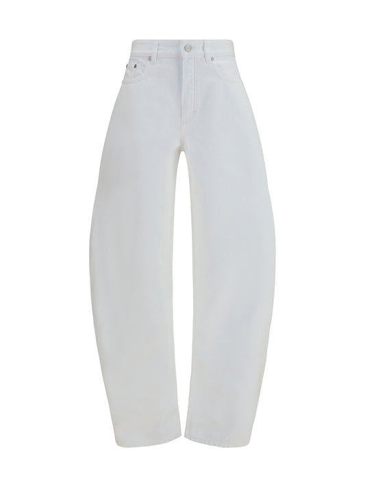 AlaïA Barrel Jeans - Blanc