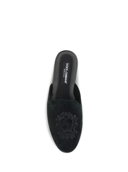 Dolce & Gabbana Calfskin leather Mules - Black