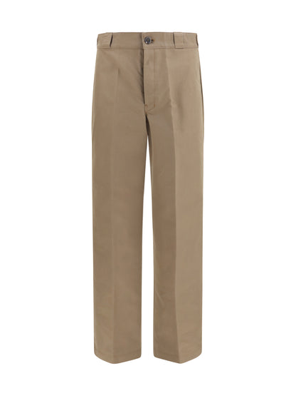 Prada Technical wide-leg Pants in canvas - Light Brown