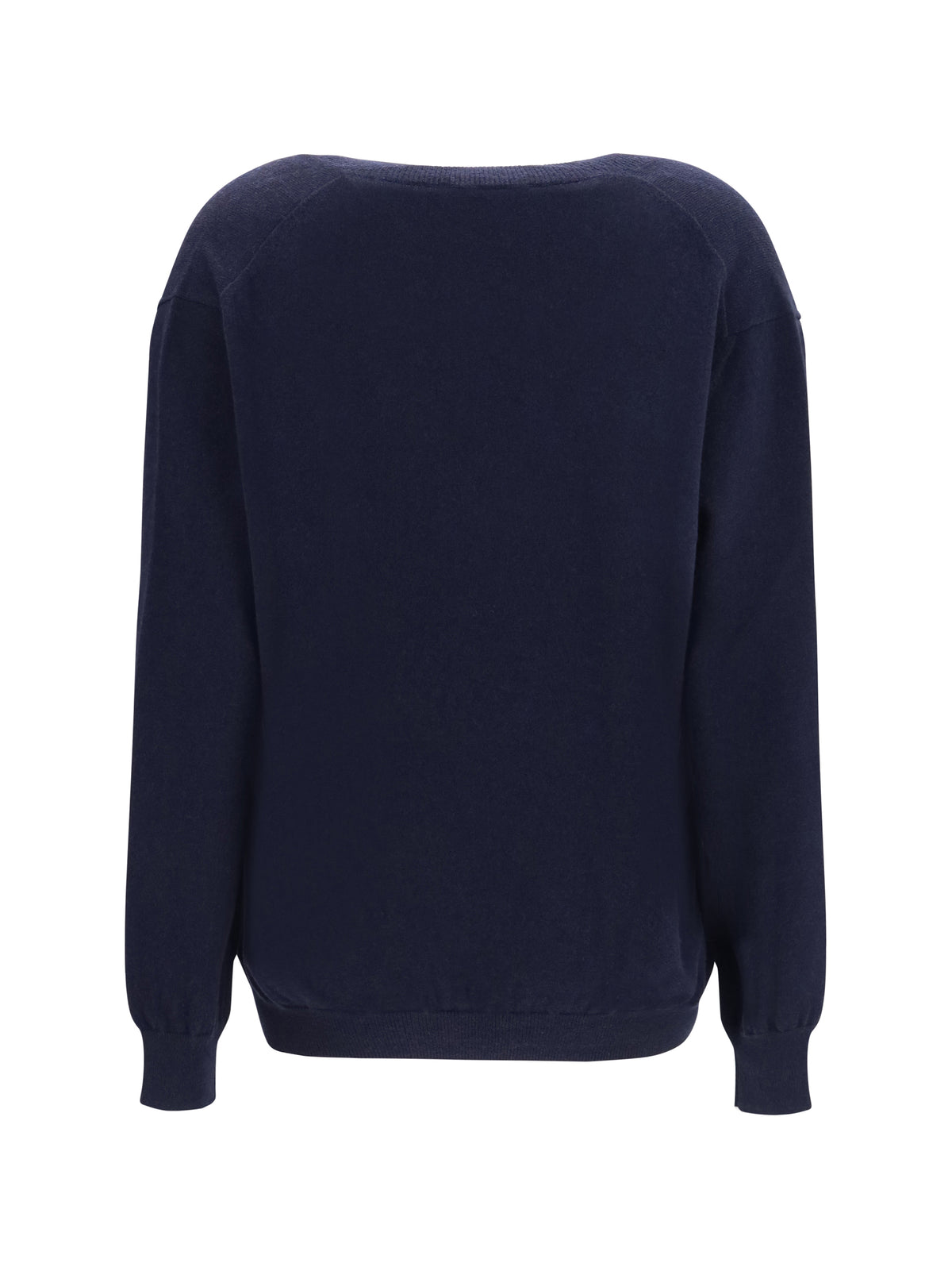 Malo Cashmere V-neck Sweater - Blu.