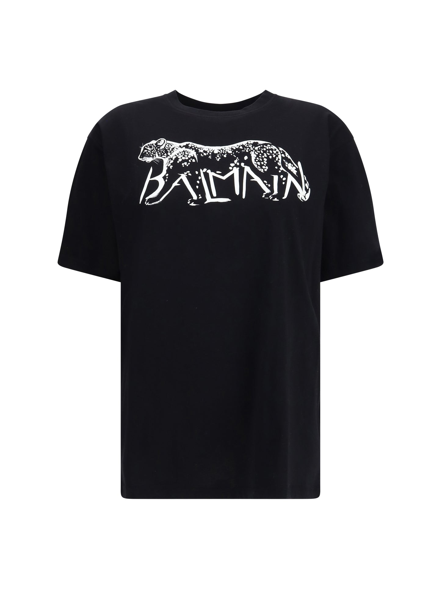 BALMAIN Balmain T-shirt with Leopard Print