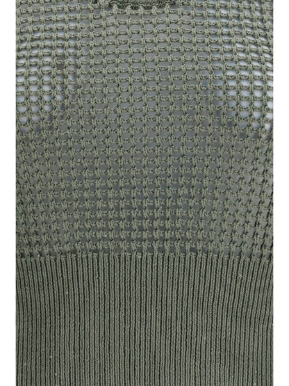 Brunello Cucinelli Perforated sequin Tank Top - Eucalipto