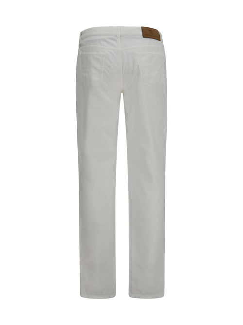 Brunello Cucinelli Five-pocket ribbed corduroy Pants - Neve