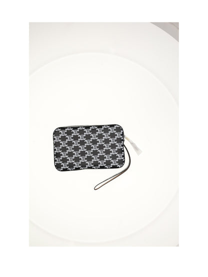 Celine POUCH WITH STRAP - Black & White