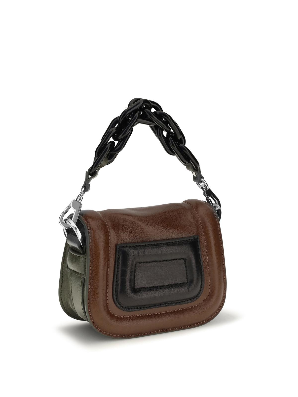 Pierre Hardy Alphaville Handbag - Khaki-Hazelnut-Black