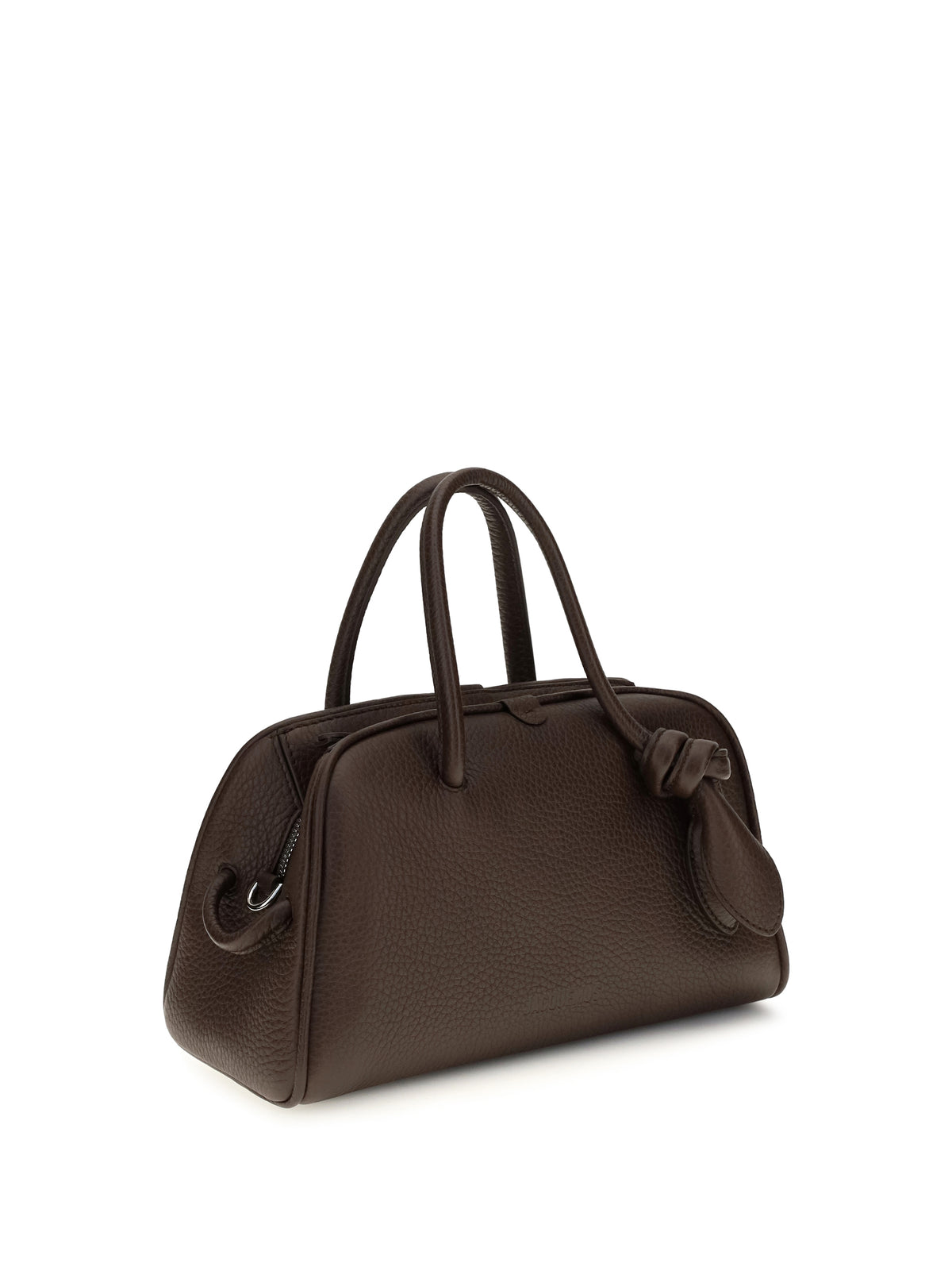 Jacquemus Le Petit Turismo leather Top Handle Bag - Dark Brown