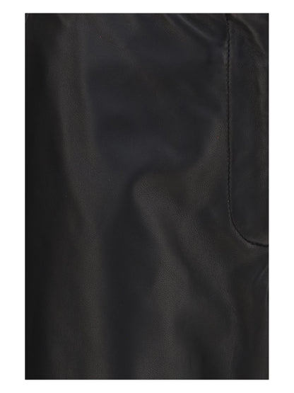 Toteme Easy leather Trousers - Black