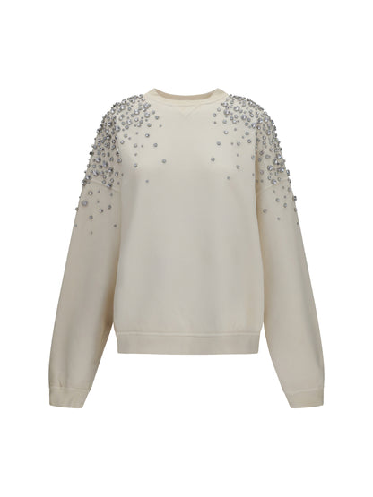 Golden Goose Embellished Sweatshirt - Heritage White