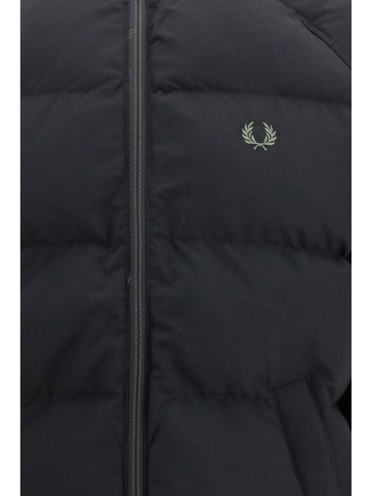 Fred Perry Raglan Padded Jacket - Black