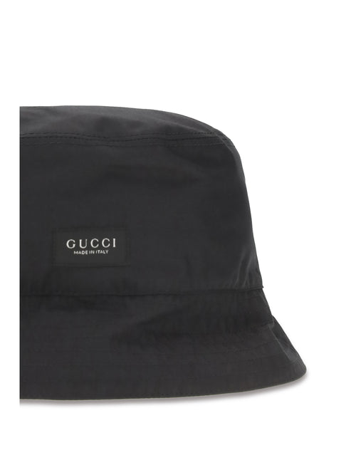 Gucci Cotton canvas Bucket Hat - Black Black/Black