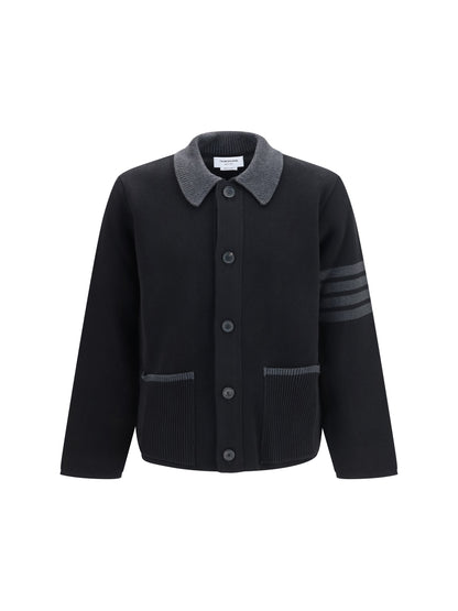 Thom Browne 4-Bar cotton piqué Jacket - Black