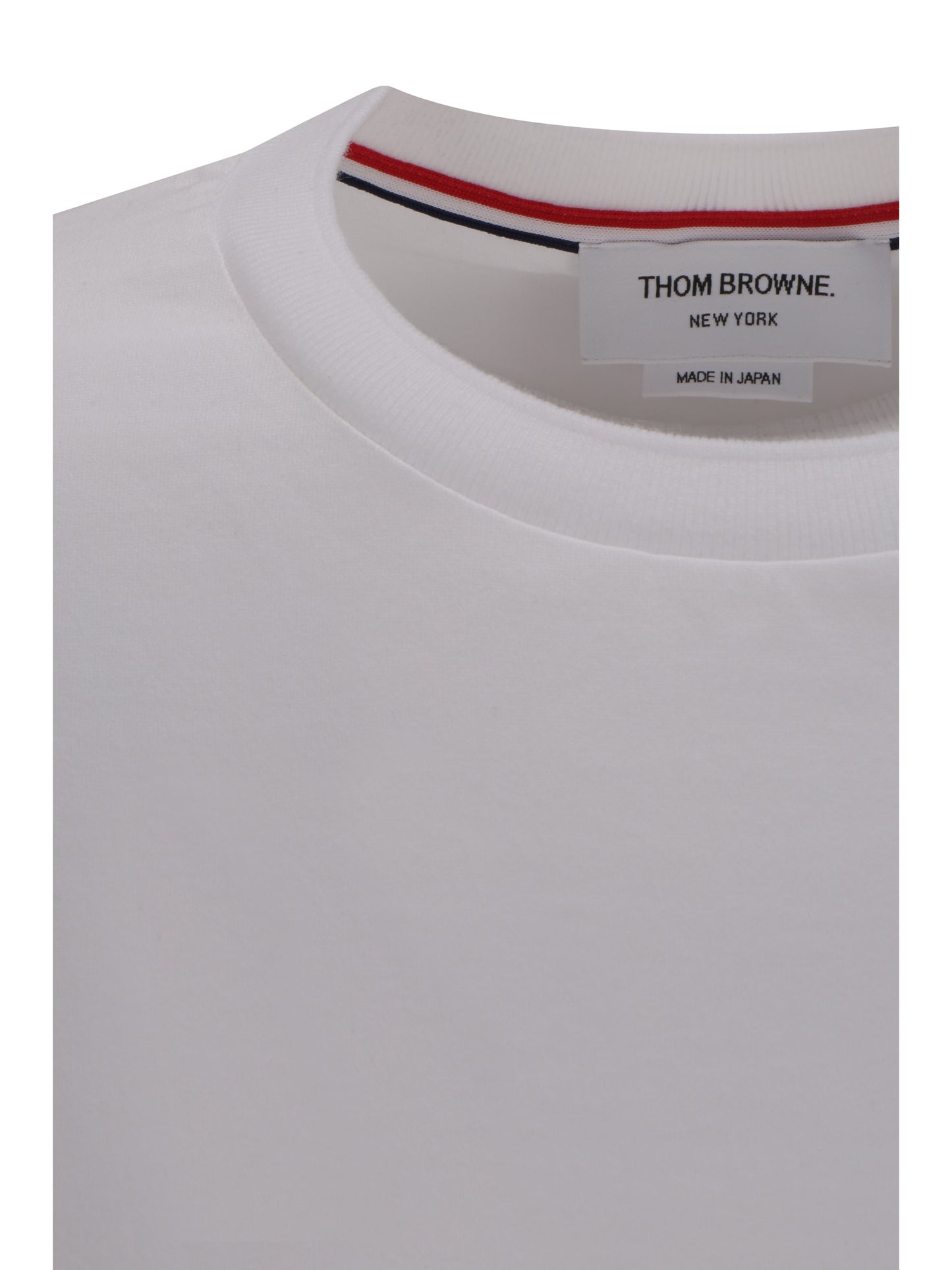 THOM BROWNE Short sleeve crewneck T-shirt