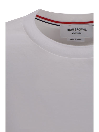 THOM BROWNE Short sleeve crewneck T-shirt