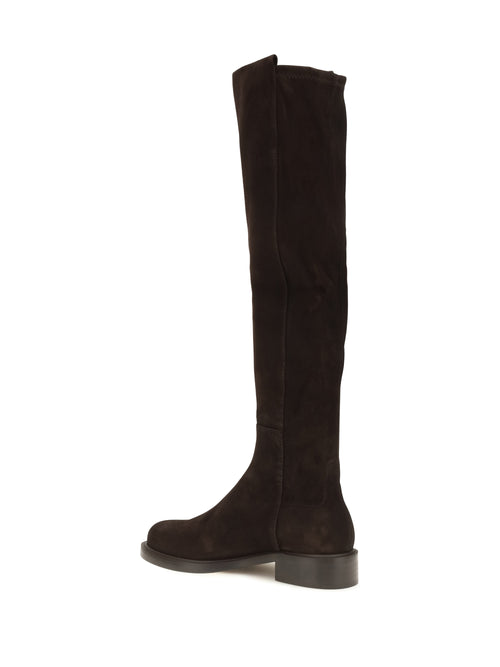 Stuart Weitzman 5050 Gisele suede knee-high Boots - Mdnt Esp/Drk Brwn