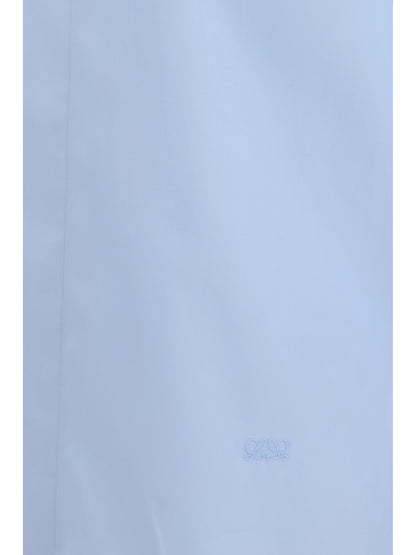 Loewe Lightweight cotton poplin Shirt - Light Blue