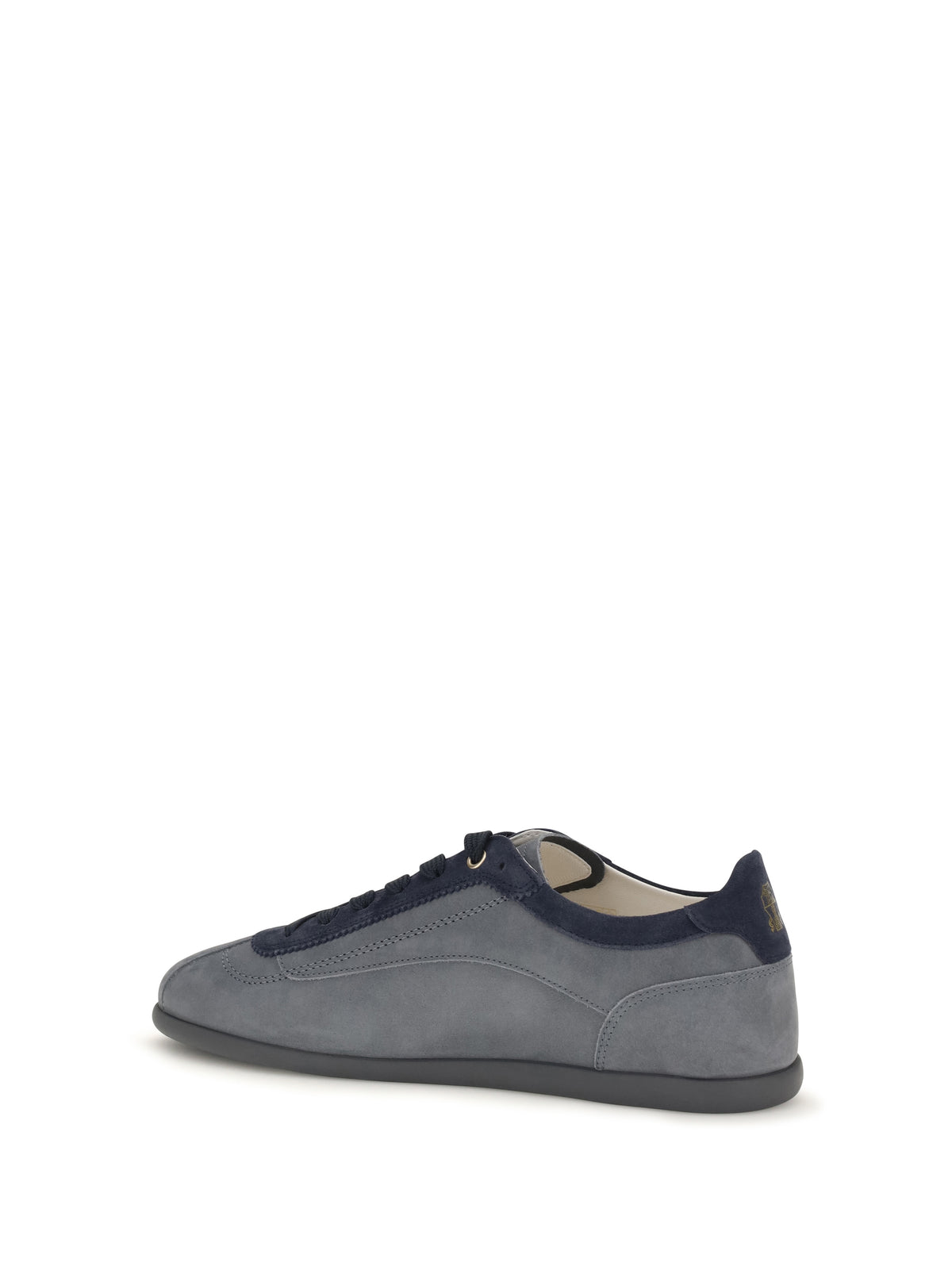 Brunello Cucinelli Nubuck and suede Sneakers with Slim sole - Twister+Midnight Blue