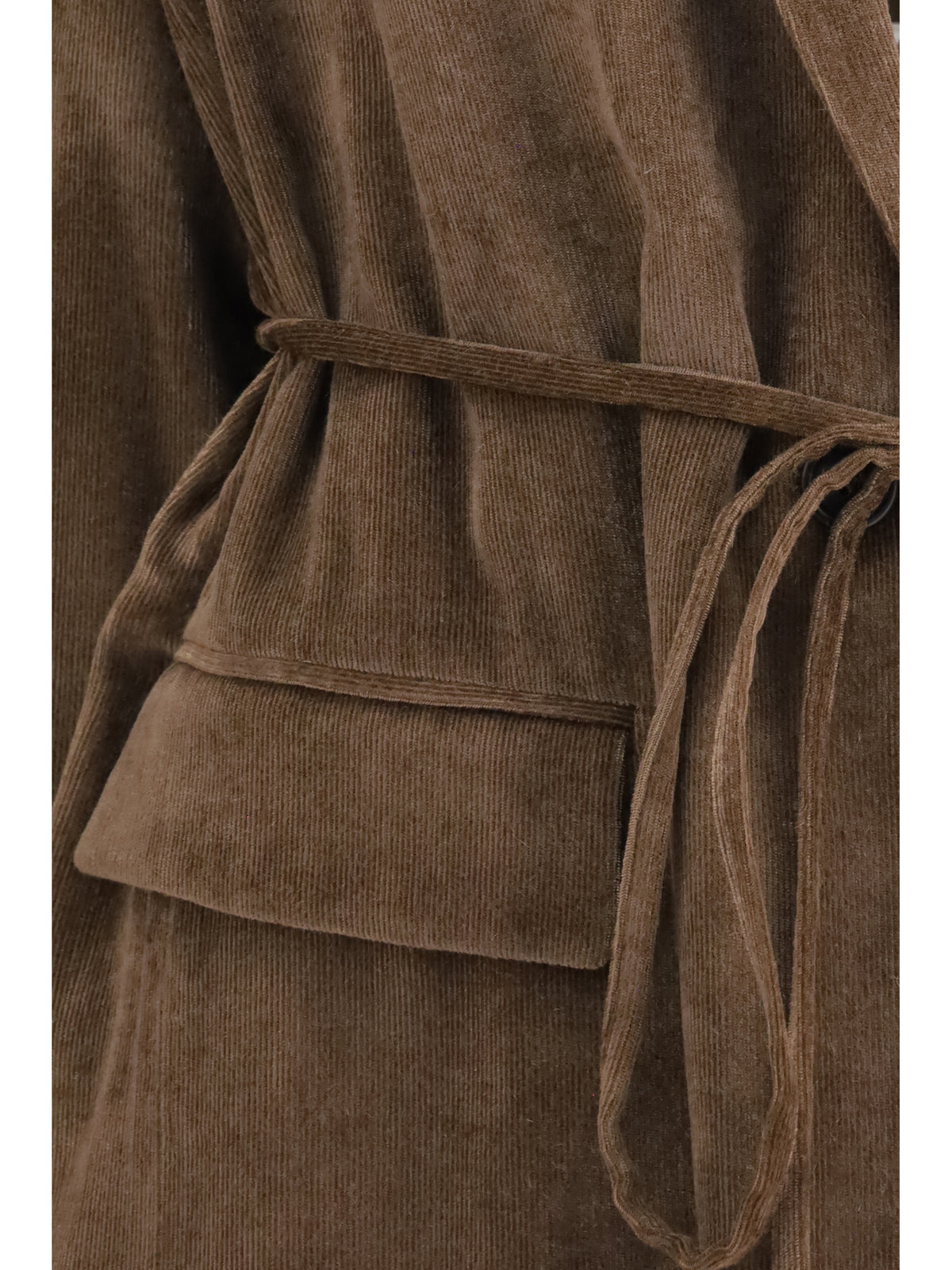 Brunello Cucinelli Cashmere-blend Jacket with drawstrings - Sigaro