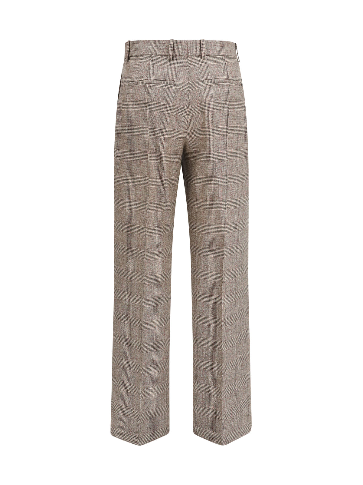 Burberry Tailored linen and wool-blend Pants - Soap Beige/Brown Chk