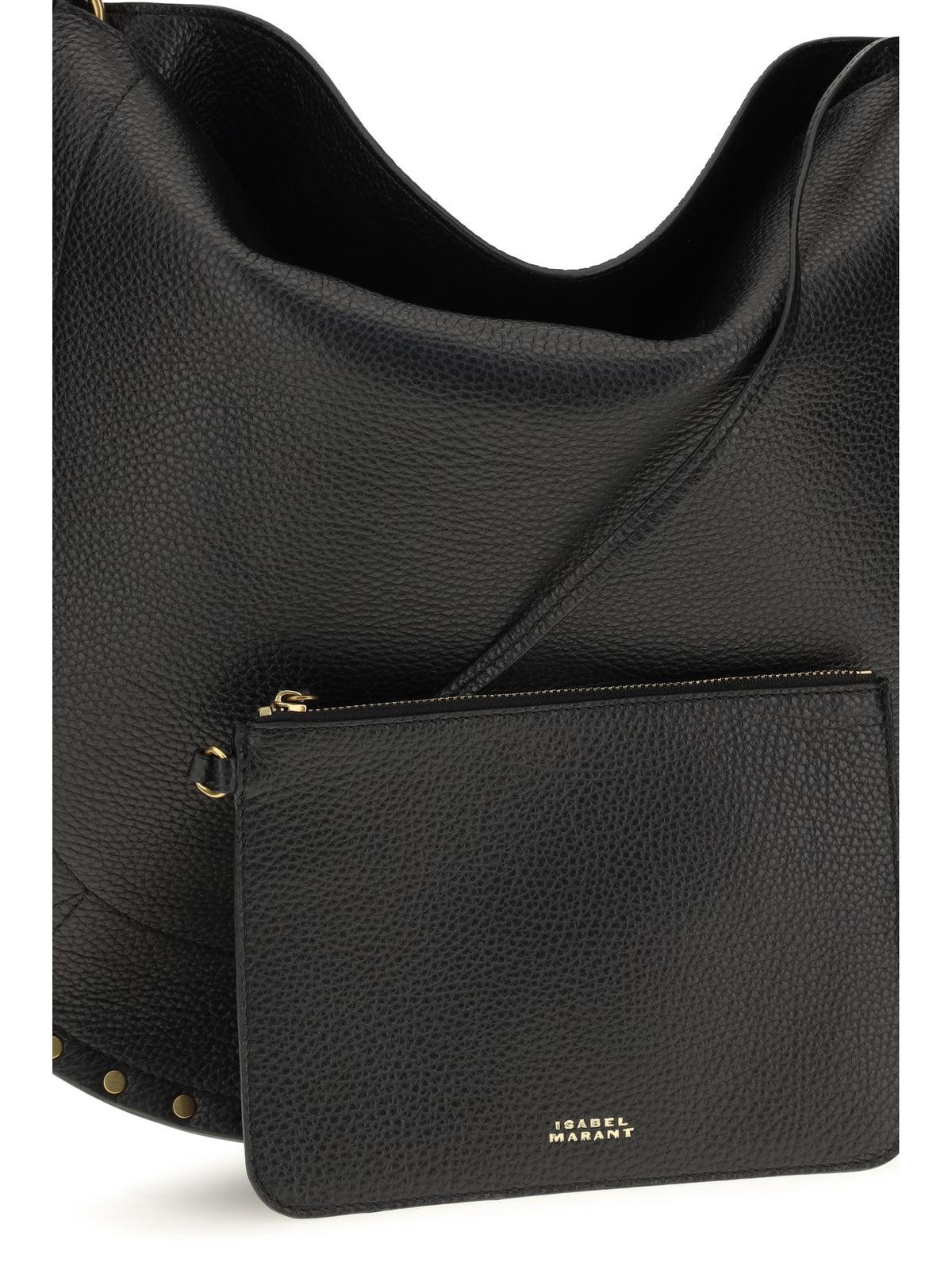 Isabel Marant Oskan Hobo Shoulder Bag - Black