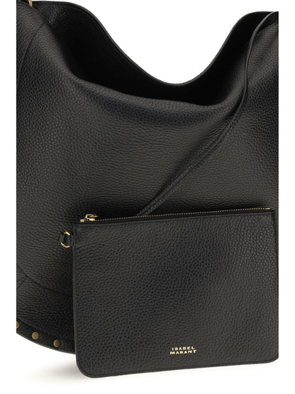 Isabel Marant Oskan Hobo Shoulder Bag - Black