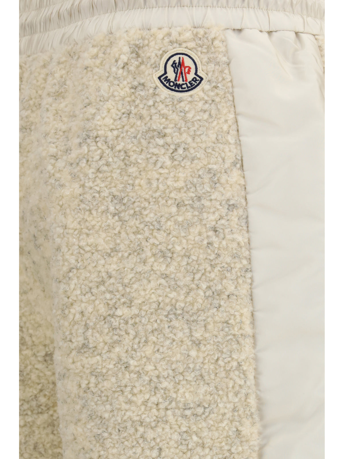 Moncler Teddy-effect fleece Sweatpants - Open White