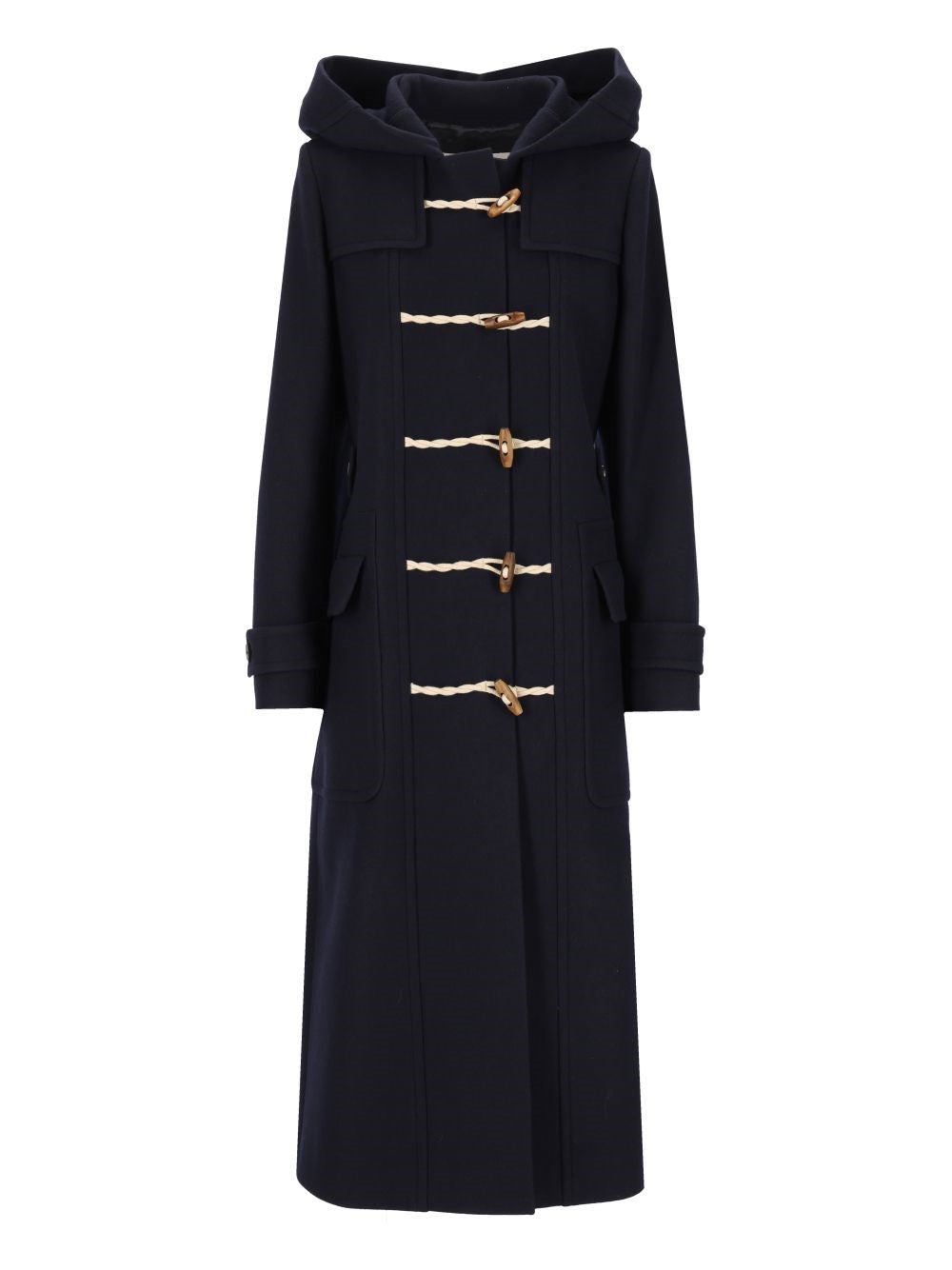Dries Van Noten Wool Blend Twill Coat - Blue