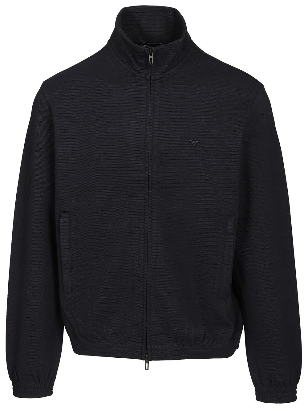 Emporio Armani Zip-Up Sweatshirt - Blue