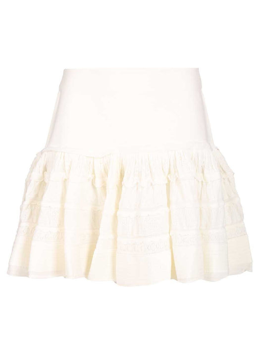 ALAÏA Crinoline Ruffle Miniskirt