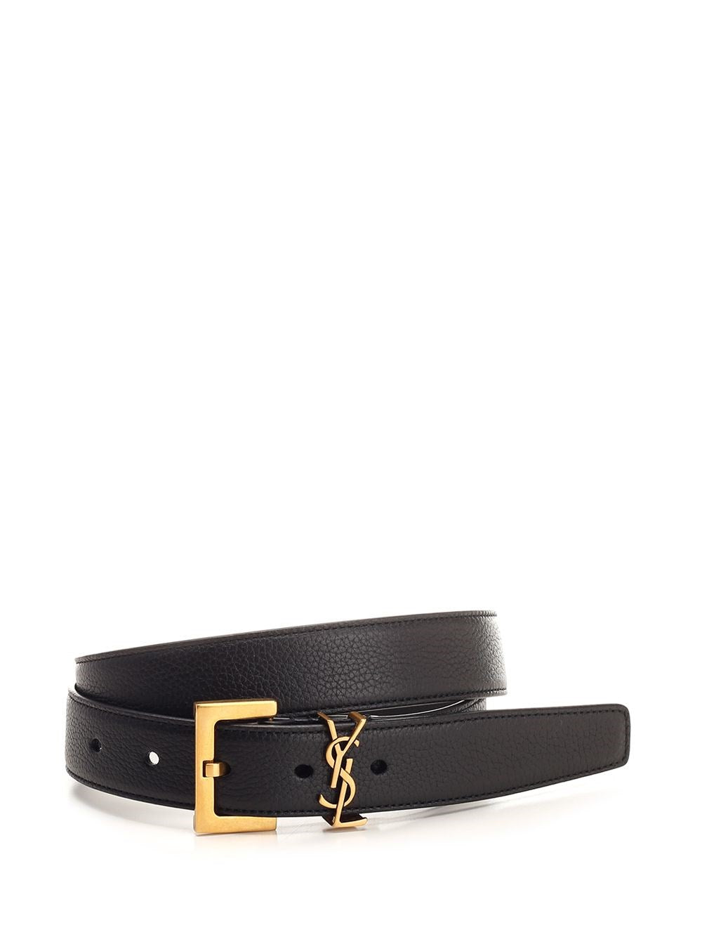 Saint Laurent "Cassandre" Belt - Black