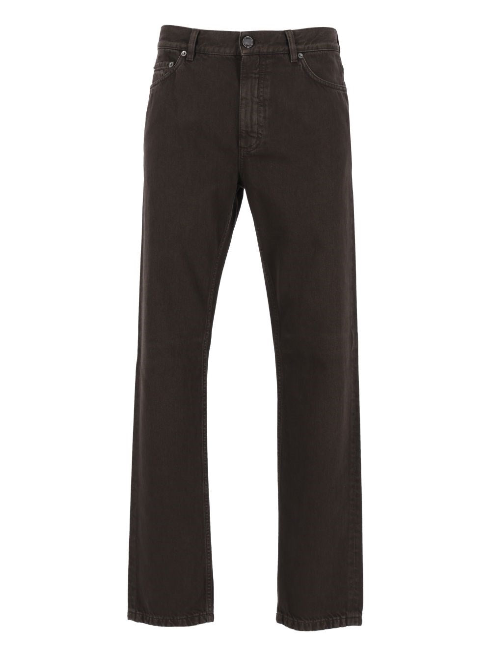 Zegna "Citye" Cotton Jeans - Brown