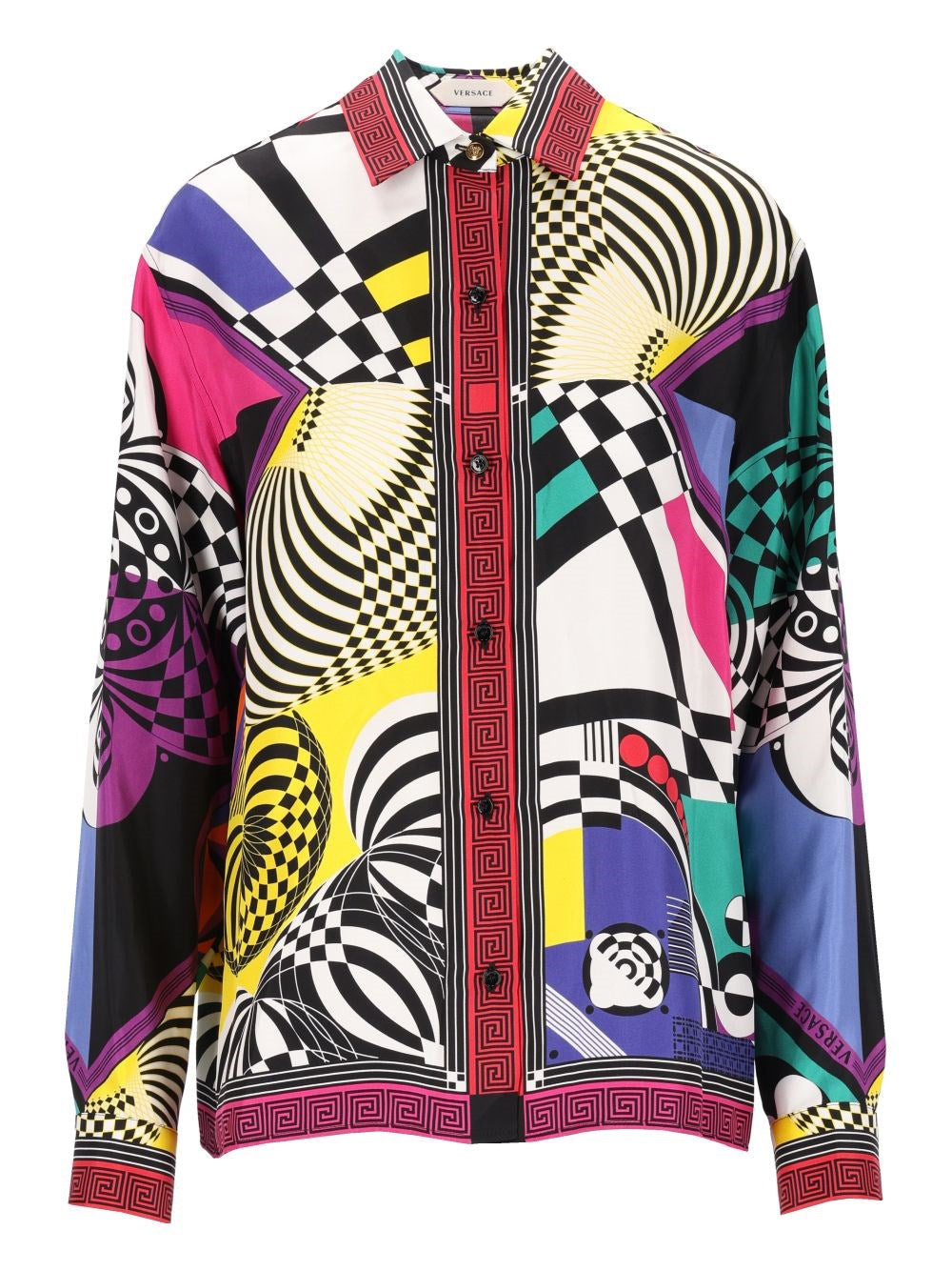 Versace Printed Silk Twill Shirt - Multi