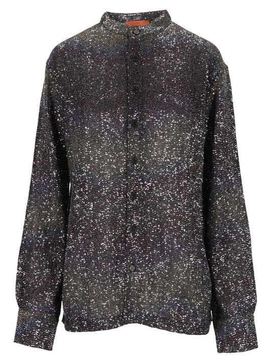 Missoni Oversized Shirt With Sequin Applique - Multi
