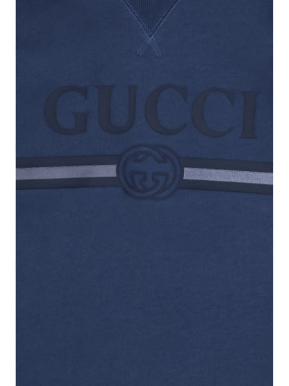 Gucci Cotton Hooded Sweatshirt for Boy - Brilliant Petroleum