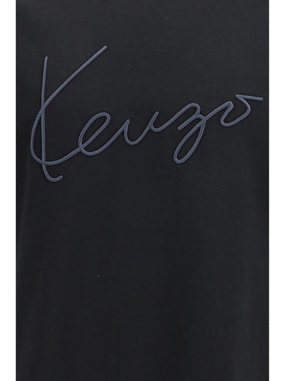 KENZO Embroidered signature cotton T-shirt