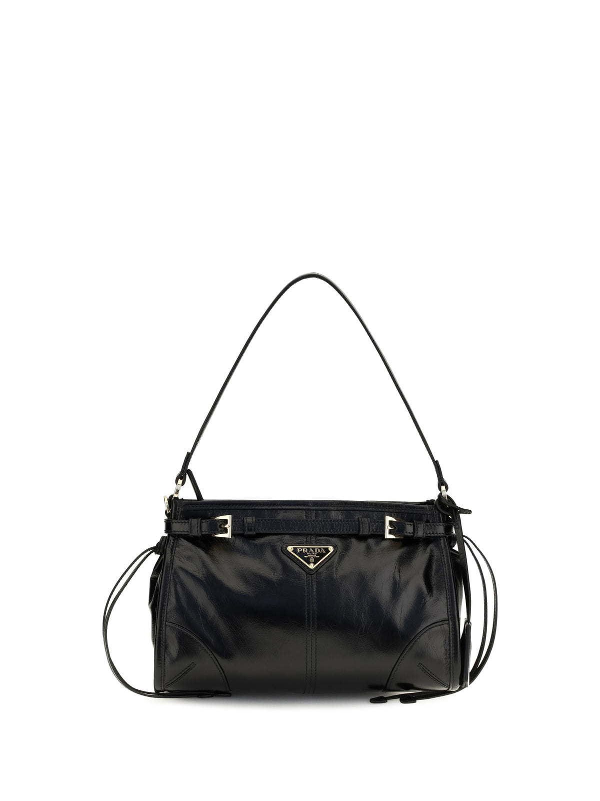 Prada Small Bonnie Handbag in leather - Black