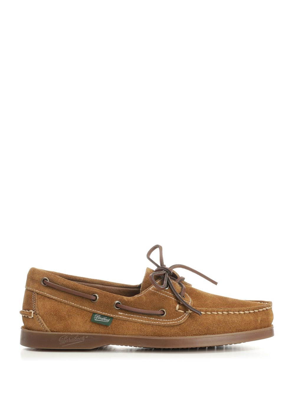 Paraboot Barth Suede Boat Shoe - Brown