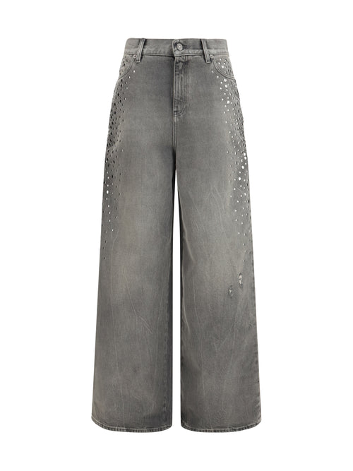 Golden Goose Melody stud degraded Jeans - Grey