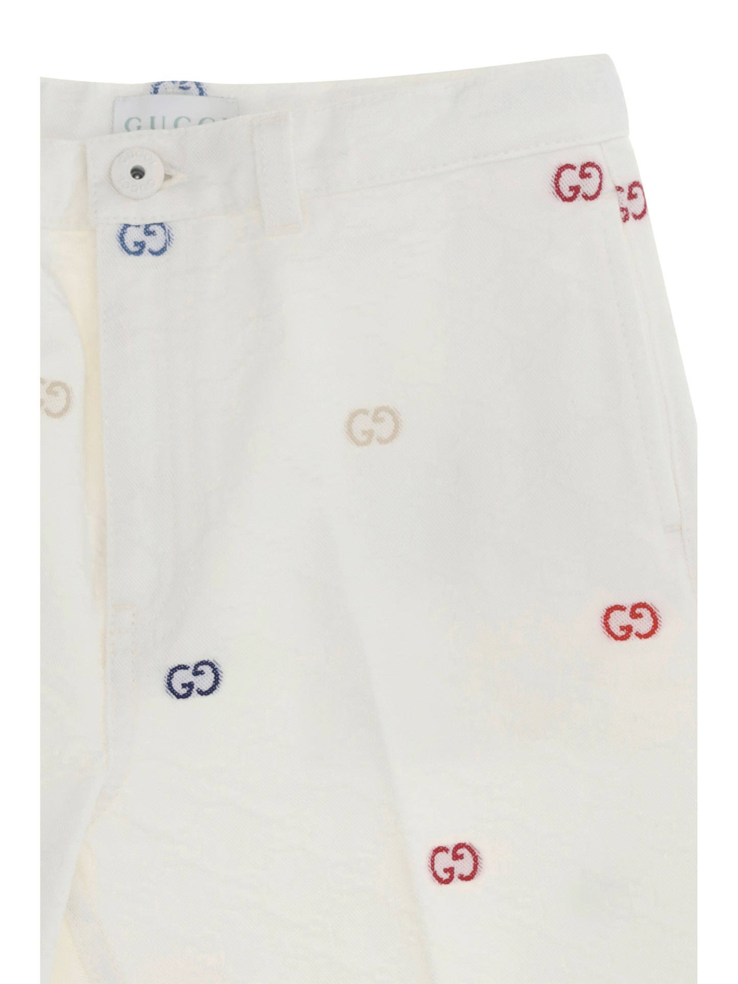 GUCCI GG cotton denim jacquard Shorts for Boy