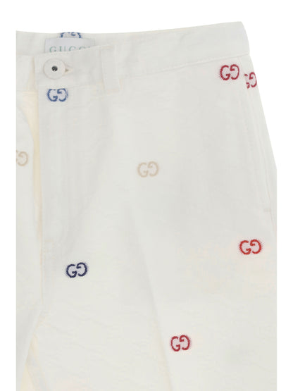 GUCCI GG cotton denim jacquard Shorts for Boy