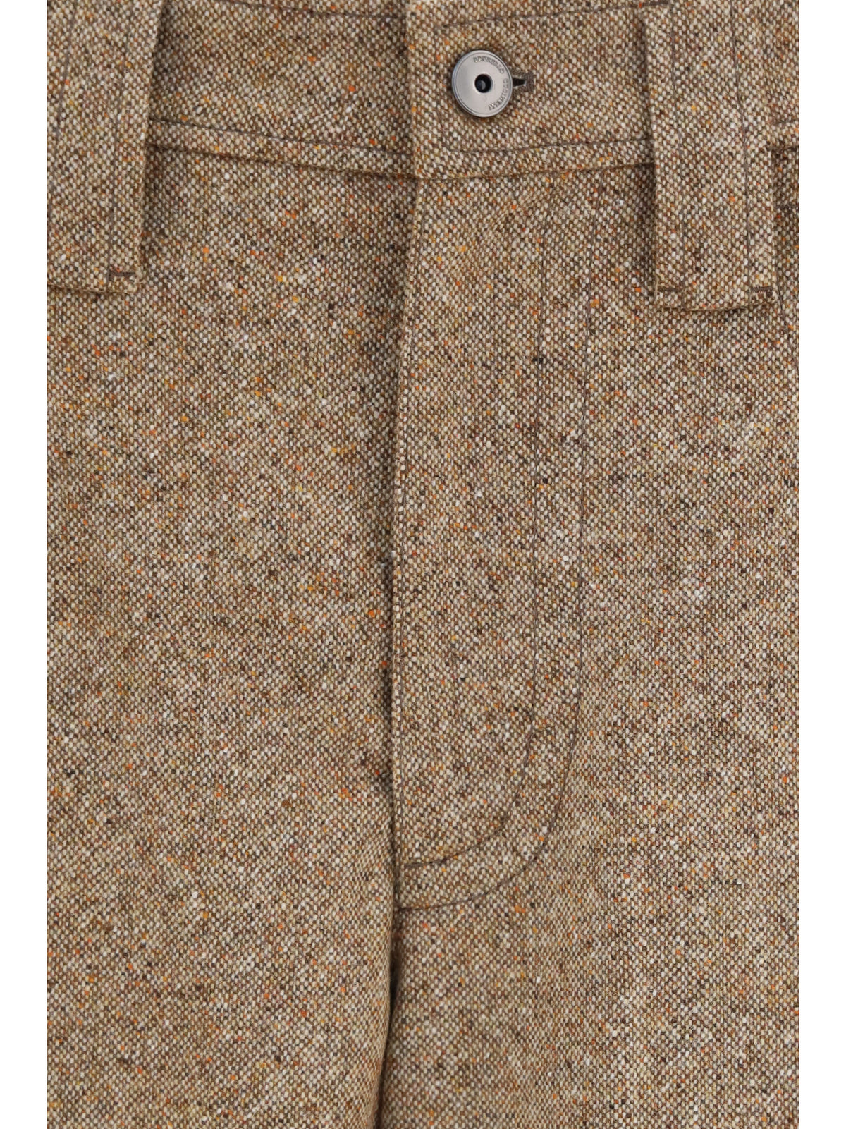 Brunello Cucinelli Tailored wool-blend Pants - Olio