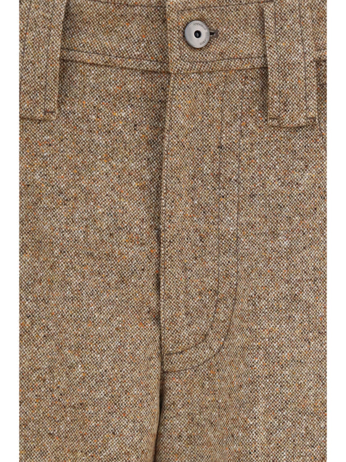 Brunello Cucinelli Tailored wool-blend Pants - Olio