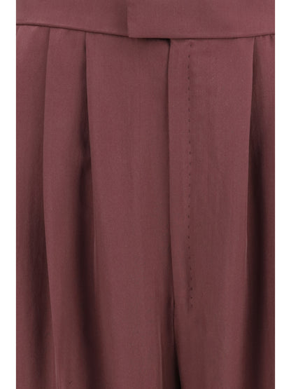 SAINT LAURENT Habutai silk tailored Pants