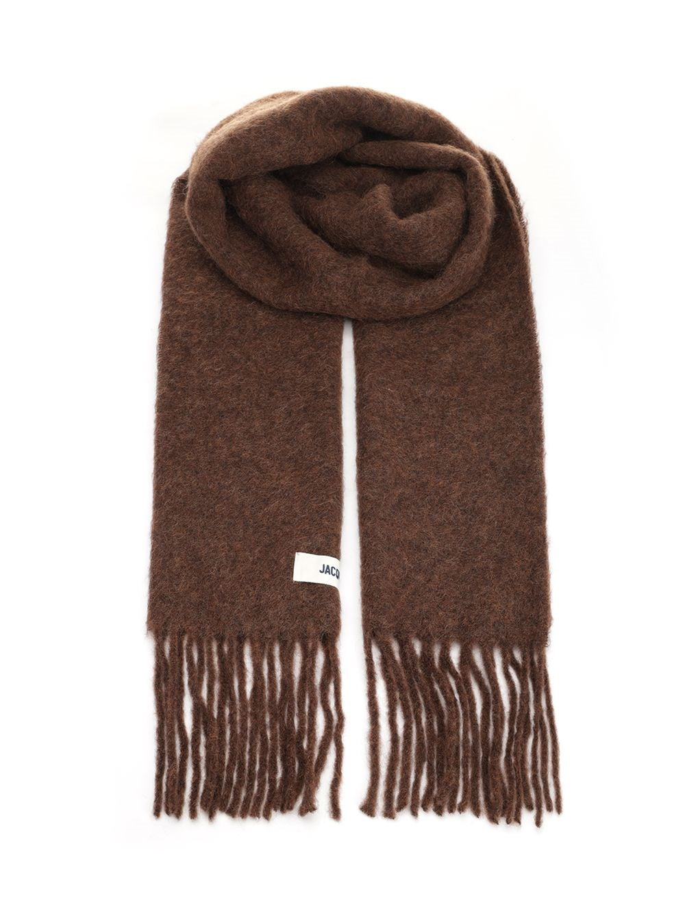 Jacquemus Wool Blend Scarf - Brown