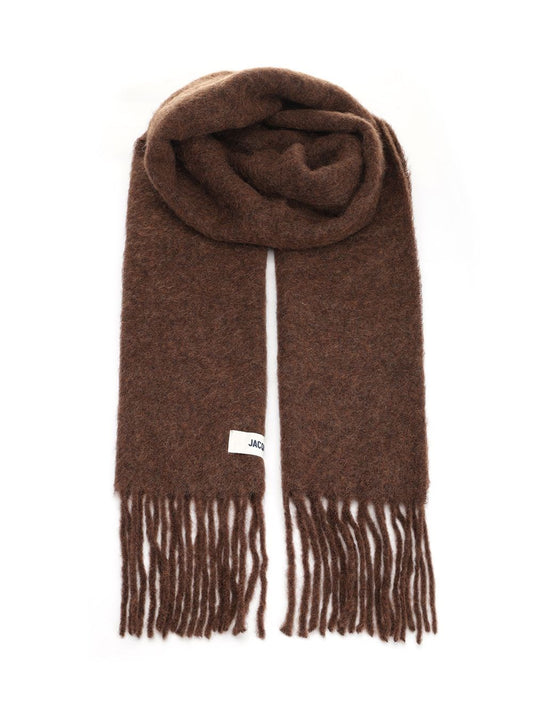 Jacquemus Wool Blend Scarf - Brown