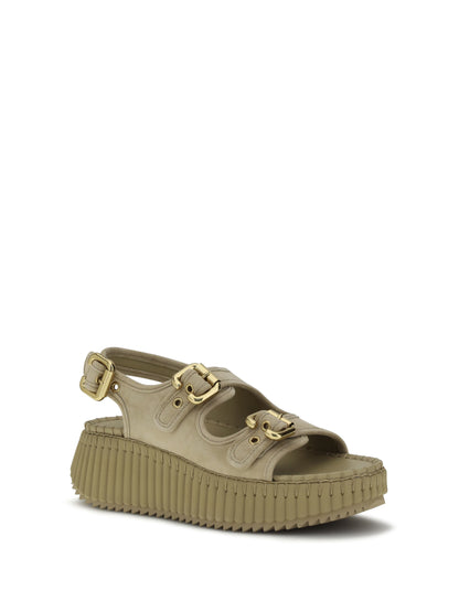 CHLOÉ Nama wedge Sandals