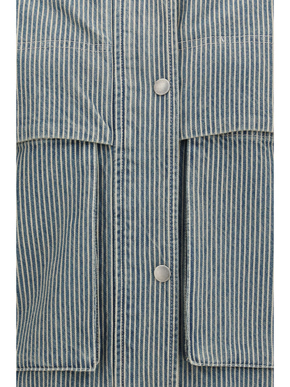 Marant Étoile Edany cotton twill Jacket - Blue/White