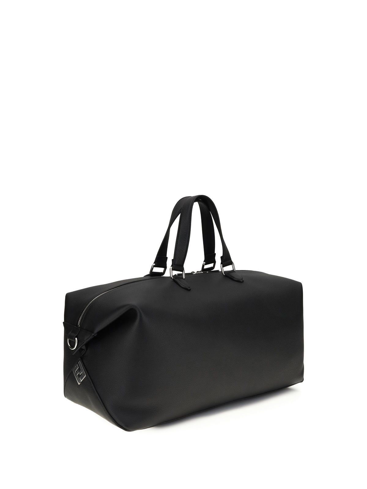 Fendi Lui Travel Duffle Bag - Nero+Palladio