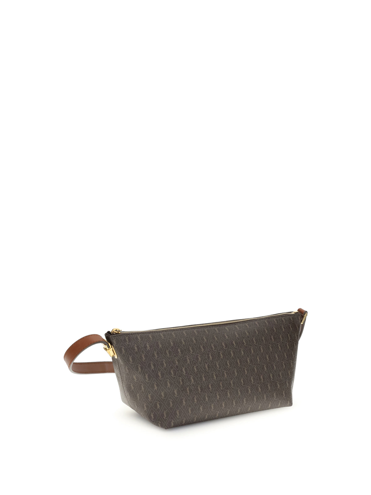 Saint Laurent Monogram Shoulder Bag - Choc/Kak/Brun Roui